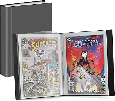 Buy Comic Book Storage Album - For Current, Silver Age, Regular Comics Bagged  • 24.78£