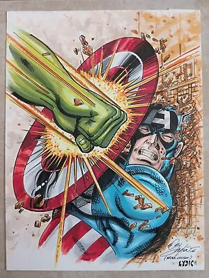 Buy Captain America #230 Original Cover Art Re-Creation By Bob Layton & Steve Lydic • 790.57£
