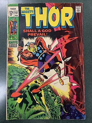 Buy Thor #161 (Marvel, 1969) Origin Galactus Jack Kirby FN- • 65.14£
