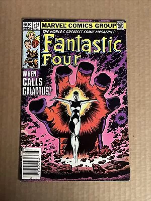 Buy Fantastic Four #244 First Print Marvel Comics (1982) Frankie Raye Nova Galactus • 15.80£