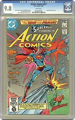 Buy Action Comics #517 CGC 9.8 1981 0966892007 • 102.78£
