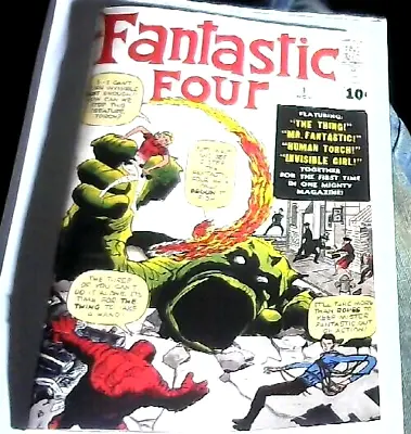 Buy FANTASTIC FOUR #1 (1961) Reprint Of Original Cover W/Reprint Interior • 34.99£