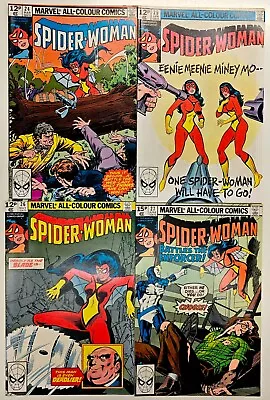Buy Bronze Age Marvel Comics Spider-Woman Key 4 Issue Lot 24 25 26 27 Grade VF/NM • 1.20£