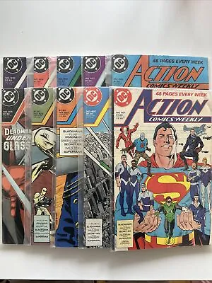 Buy 10 X DC Comics - Action Comics & Action Comics Weekly Issues #601 - #610 VGC • 4.99£