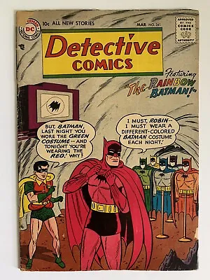 Buy Detective Comics #241 2.5 Gd+ 1957  The Rainbow Batman!  Dc Comics • 355.40£