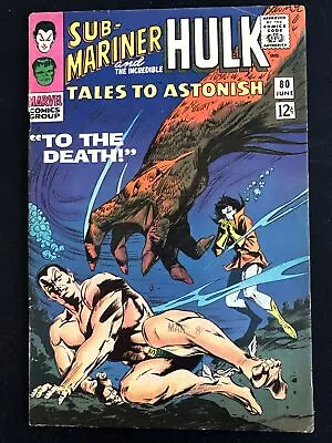Buy Tales To Astonish #80 Marvel Comics Vintage Silver Age 1st Print 1966 G/VG *A2 • 10.24£