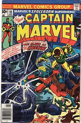 Buy Marvel Comics Captain Marvel Volume 1 Book #48 Lower High Grade 1975 • 7.11£