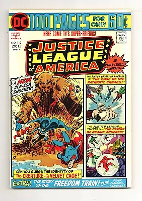 Buy Justice League Of America #113 7.0 Nick Cardy Art Ow/w Pgs 1974 • 28.02£