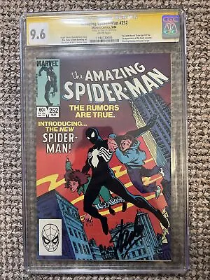 Buy The Amazing Spider-man #252 1st App Of The Black Suit Signed By Stan Lee 9.6 Cgc • 1,990£