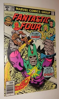 Buy Fantastic Four #208 Sphinx Nm 9.2  White Pages 1979   • 22.47£