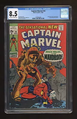 Buy Captain Marvel #18 CGC 8.5 1969 1397660008 • 255.74£