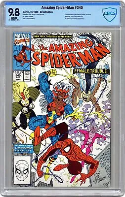 Buy Amazing Spider-Man #340 CBCS 9.8 1990 21-2EDC278-018 • 75.04£
