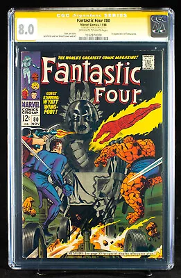 Buy FANTASTIC FOUR #80 CGC 8.0 VF SS Signed By Writer STAN LEE - FIRST TOMAZOOMA!!! • 948.73£
