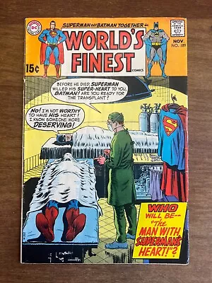Buy World's Finest Comics 189 DC Comic Curt Swan Batman Superman 1969 • 4£