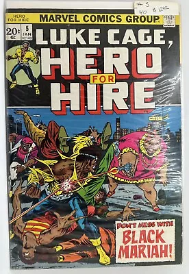 Buy LUKE CAGE Hero For Hire #5 [1973] 1st BLACK MARIAH • 14.23£