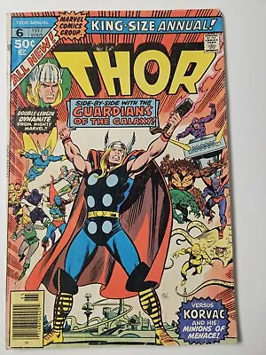 Buy Thor King-size Annual # 6 Marvel Comics 1977 Newsstand Variant Korvac  • 7.12£