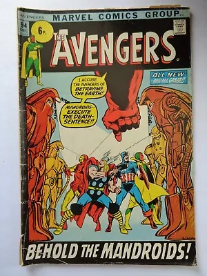 Buy The Avengers #94 - Marvel Comics - Dec 1971 - Neil Adams • 26£