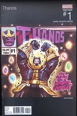 Buy Thanos #1 (2017) Hip Hop Variant Cover By Mike Del Mundo 9.4 NM • 31.93£