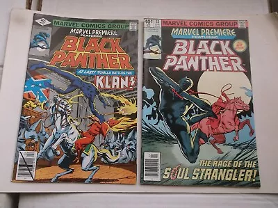 Buy Marvel Premiere #52&53, Black Panther (t'challa) Vs The Kkk, 1979/1980, Vf (8.0) • 78.84£