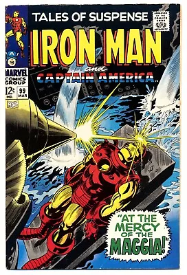 Buy TALES OF SUSPENSE #99 VG/F, Iron Man, Captain America, Marvel Comics 1968 • 19.77£