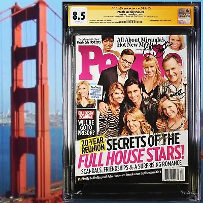 Buy CGC 8.5 SS People Weekly V85 #3 Signed By 4 Full House Cast 2016 Sweetin Bure • 790.61£