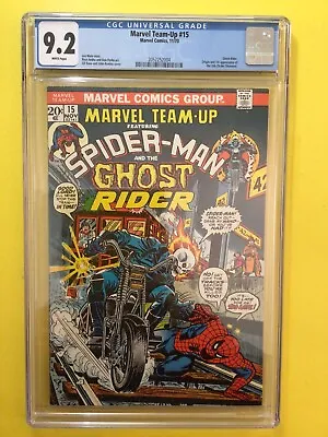 Buy Marvel Team-Up #15 1st Meeting Ghost Rider And Spider-Man CGC 9.2 Marvel 1973 • 228.64£