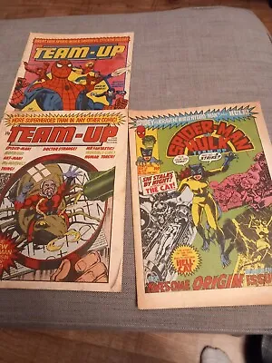 Buy Comics X 3 Marvel Team-Up Issues  #1 & 15  1980 &  Spiderman Hulk Team Up # 4 • 5£