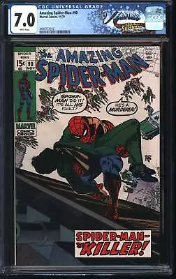 Buy Marvel Amazing Spider-Man 90 11/70 FANTAST CGC 7.0 White Pages • 131.87£