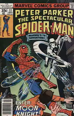 Buy Spectacular Spider-Man, The #22 FN; Marvel | Moon Knight Bill Mantlo - We Combin • 25.48£