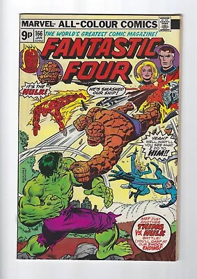 Buy Marvel Comics Fantastic Four #166 (Jan 1976) Pence Copy • 11£