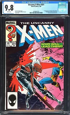 Buy Uncanny X-men #201 CGC 9.8 NM/MT 1st APP Cable (as Baby) Marvel Comics 1986 • 101.71£