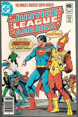 Buy Justice League Of America 179  Firestorm Joins The JLA!  VF+  1980 DC Comic • 7.08£