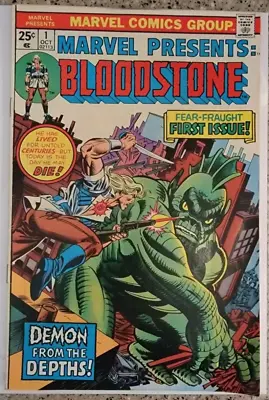 Buy Marvel Presents #1 Origin & 1st Ulysses Bloodstone Bronze Age 1975  F+ 6.5 • 11.03£