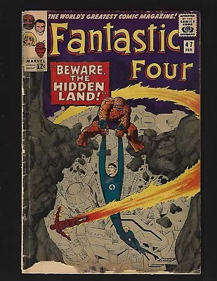 Buy Fantastic Four #47 VG- 3rd Inhumans 2nd Full Black Bolt 1st Maximus Dragon Man • 18.97£