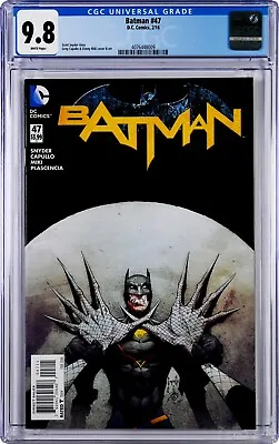 Buy Batman #47 CGC 9.8 (Feb 2016, DC) Scott Snyder Story, Greg Capullo Cover & Art • 64.34£