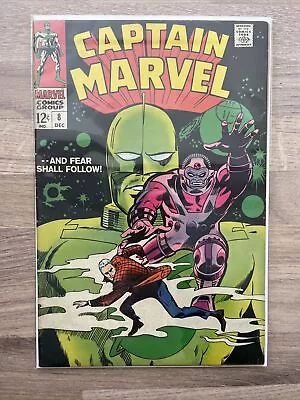 Buy Marvel Comics Captain Marvel #8 1968 Silver Age Classic Cover • 24.99£