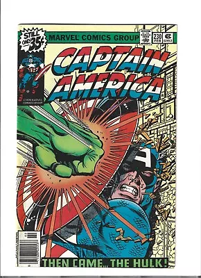 Buy Captain America #230 Marvel Comics Hulk Smash Vs Cap Shield 1977 Newsstand  • 40.03£