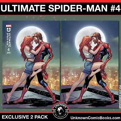 Buy [2 Pack] Ultimate Spider-man #4 Unknown Comics Tyler Kirkham Exclusive Var (04/2 • 26.38£