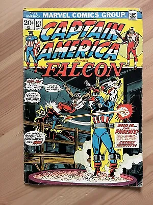 Buy Captain America And Falcon #168 (Marvel Comics, 1973) 1st Appearance Helmut Zemo • 12.64£