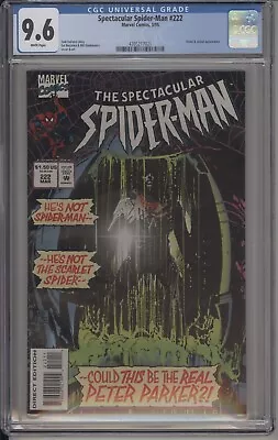 Buy Spectacular Spider-man #222 - Cgc 9.6 - Sal Buscema And Bill Sienkiewicz Cover • 47.43£