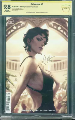 Buy Catwoman 3 CBCS SS 9.8 Artgerm Variant Cover Batman Wedding 11/18 • 135.03£