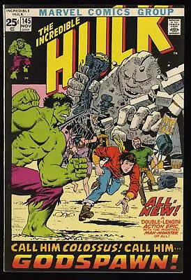 Buy Incredible Hulk #145 NM- 9.2 Origin Retold 52 Page Giant! Marvel 1971 • 113.85£