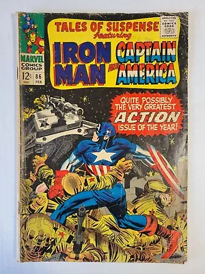 Buy 1966 Marvel Comics Tales Of Suspense Vol 1 No 86 Silver Iron Man Captain America • 16.76£