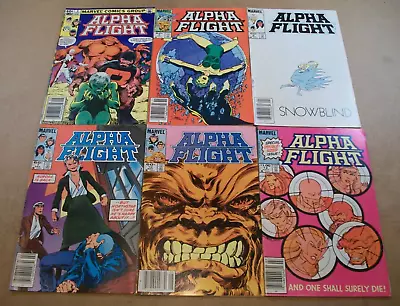 Buy Lot Of 6 ~ Alpha Flight ~ Issues 2, 4, 6, 7, 10, 12, (Marvel,1984 ) ~ FN/VF • 15.01£