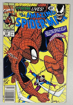 Buy AMAZING SPIDER-MAN 345 Newsstand Edition 1st Appearance CARNAGE SYMBIOTE F+/VF- • 10.24£