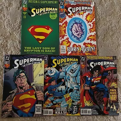 Buy Action Comics / DC Comics / 1993-4 / Issues 687 And 687 Cardstock, 692,695,699 • 9£