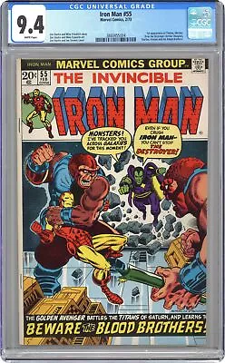 Buy Iron Man #55 CGC 9.4 1973 3860455004 1st App. Thanos • 1,801.37£