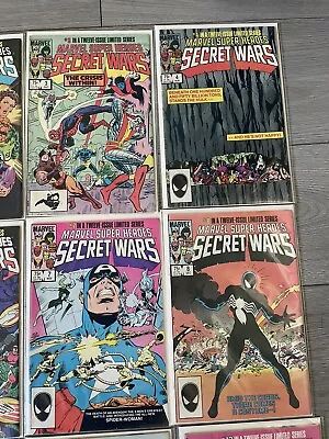 Buy SECRET WARS Marvel #1 -12  FULL RUN  #1984 Includes Number #8 1st Black Costume • 299£
