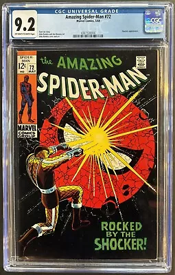 Buy Amazing Spider-man #72 Cgc 9.2 Ow-w Marvel Comics May 1969 - Shocker Appearance • 487.70£