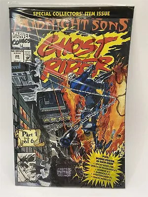 Buy  GHOST RIDER Vol. 2 #28 Midnight Sons Sealed With Poster Marvel Comics 1992 NM • 9.95£